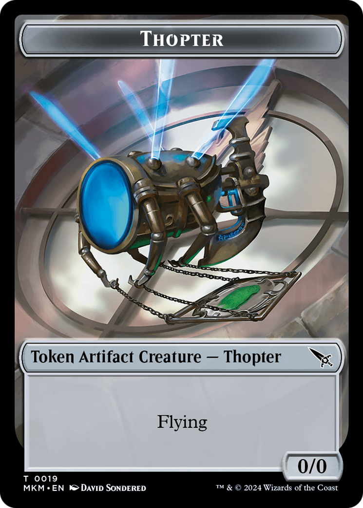 Thopter Token (0019) [Murders at Karlov Manor Tokens] | Arkham Games and Comics