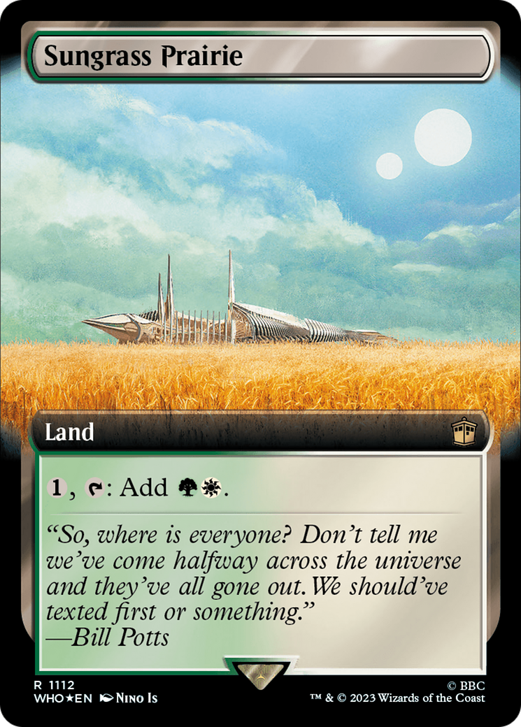 Sungrass Prairie (Extended Art) (Surge Foil) [Doctor Who] | Arkham Games and Comics