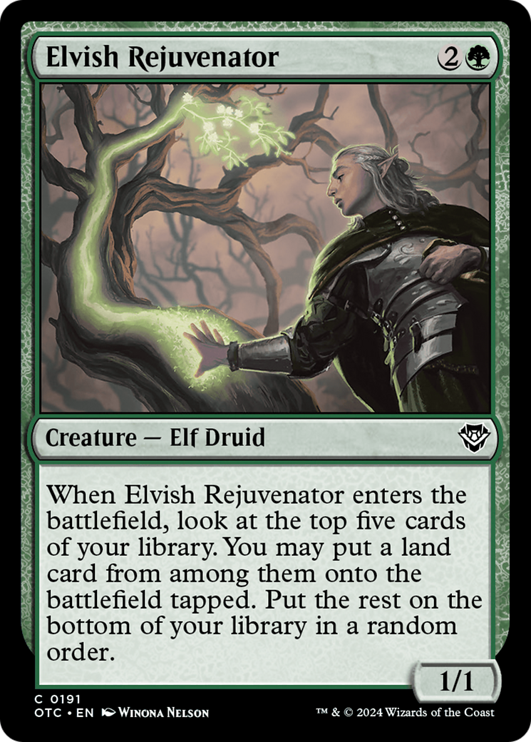 Elvish Rejuvenator [Outlaws of Thunder Junction Commander] | Arkham Games and Comics