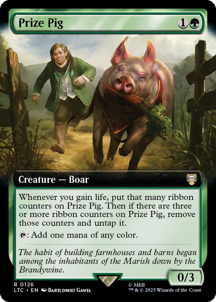 Prize Pig (Extended Art) [The Lord of the Rings: Tales of Middle-Earth Commander] | Arkham Games and Comics