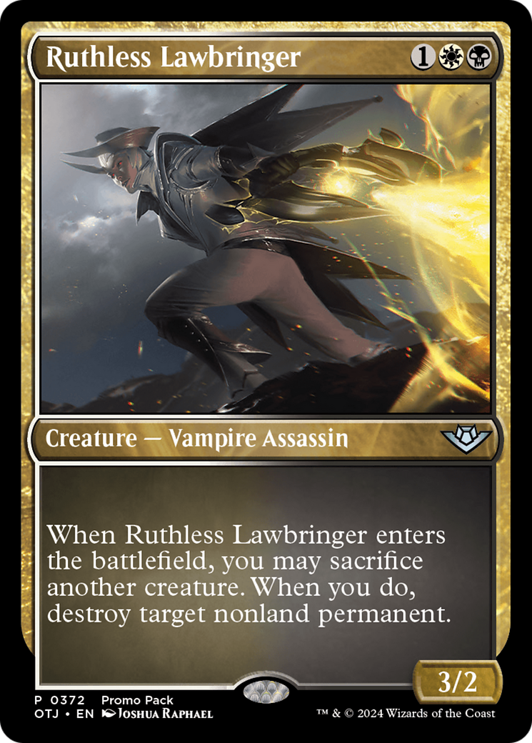 Ruthless Lawbringer (Promo Pack) [Outlaws of Thunder Junction Promos] | Arkham Games and Comics