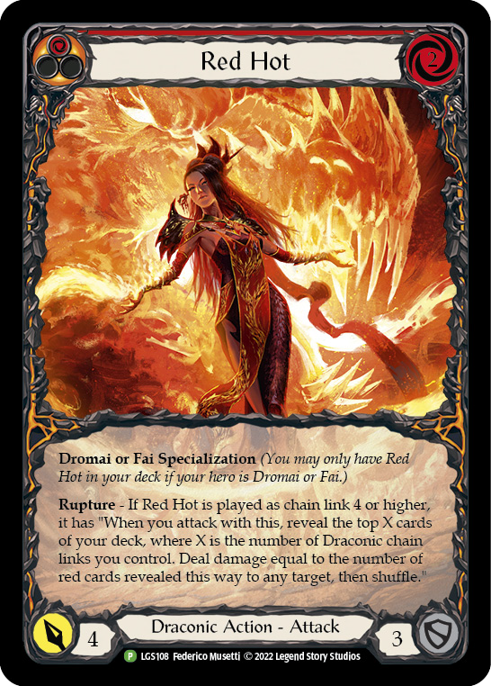 Red Hot [LGS108] (Promo)  Rainbow Foil | Arkham Games and Comics