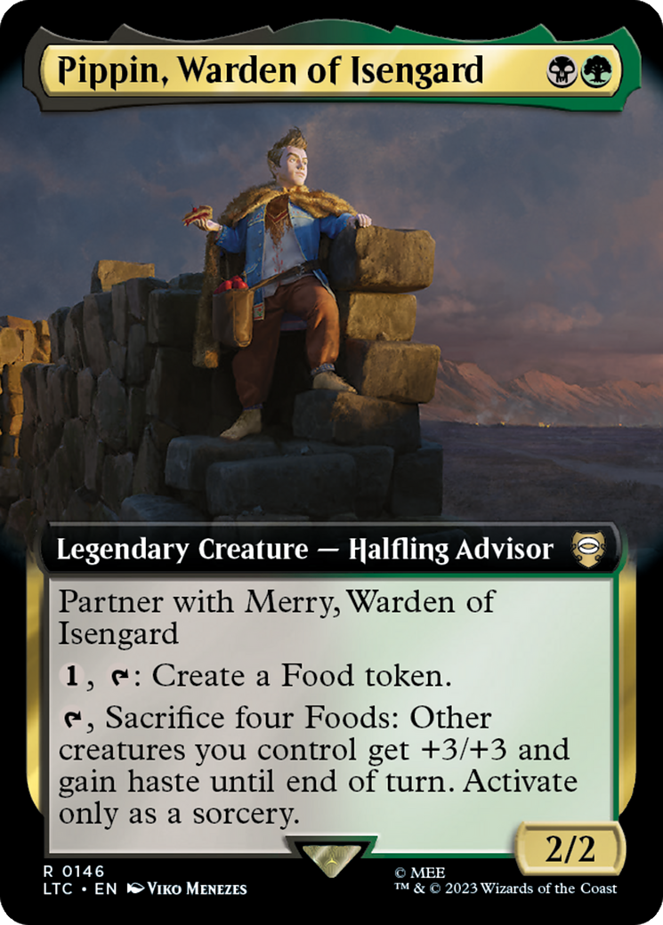 Pippin, Warden of Isengard (Extended Art) [The Lord of the Rings: Tales of Middle-Earth Commander] | Arkham Games and Comics