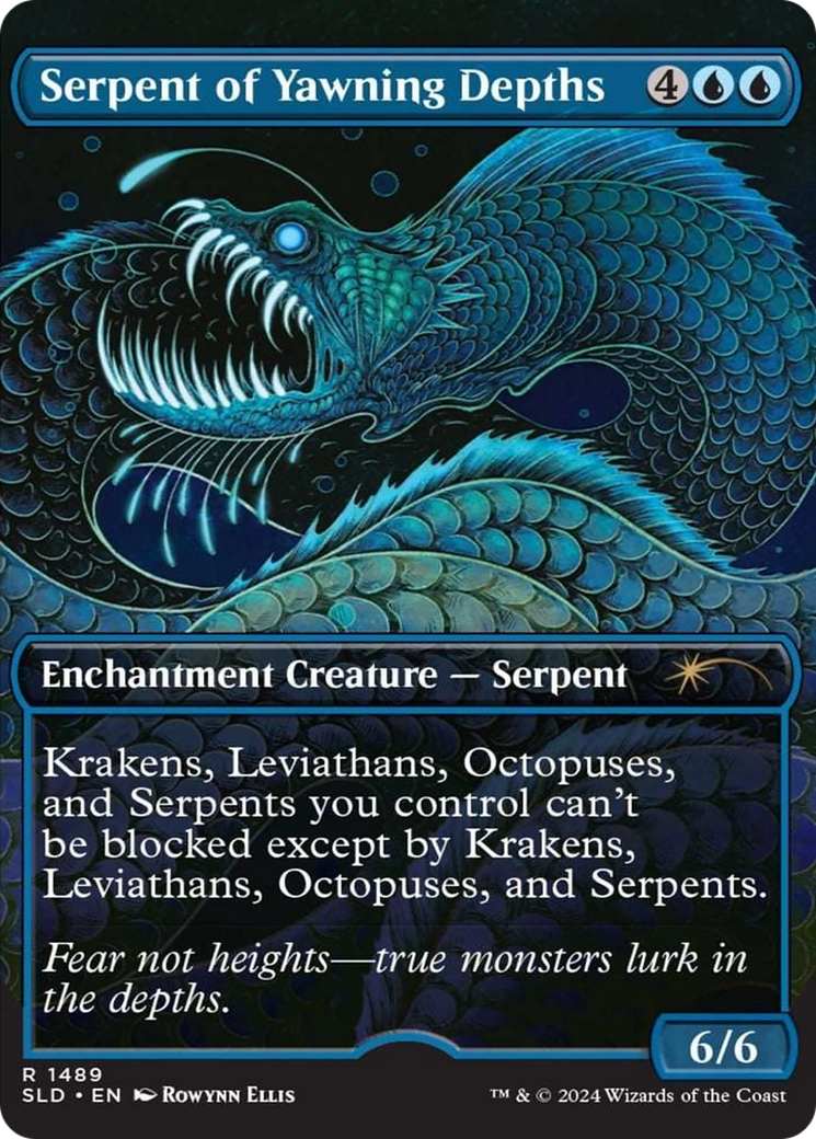 Serpent of Yawning Depths (Rainbow Foil) [Secret Lair Drop Series] | Arkham Games and Comics