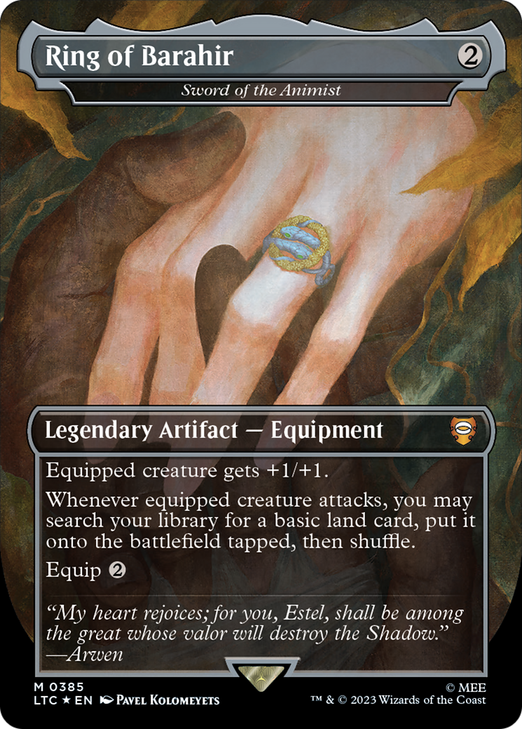 Ring of Barahir - Sword of the Animist (Surge Foil Realms and Relics) [The Lord of the Rings: Tales of Middle-Earth Commander] | Arkham Games and Comics