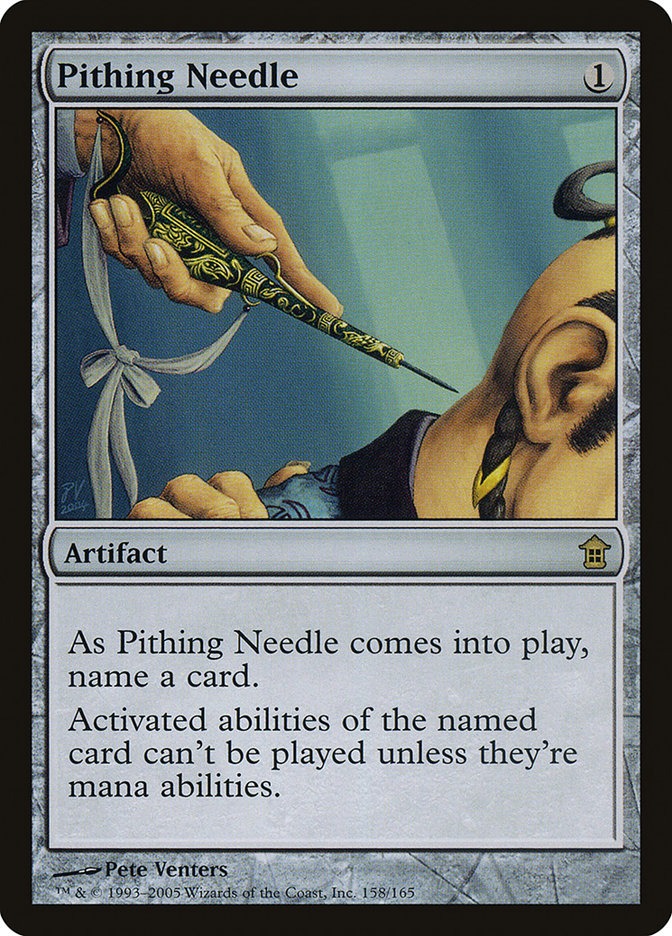 Pithing Needle [Saviors of Kamigawa] | Arkham Games and Comics