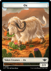 Mercenary // Ox Double-Sided Token [Outlaws of Thunder Junction Tokens] | Arkham Games and Comics