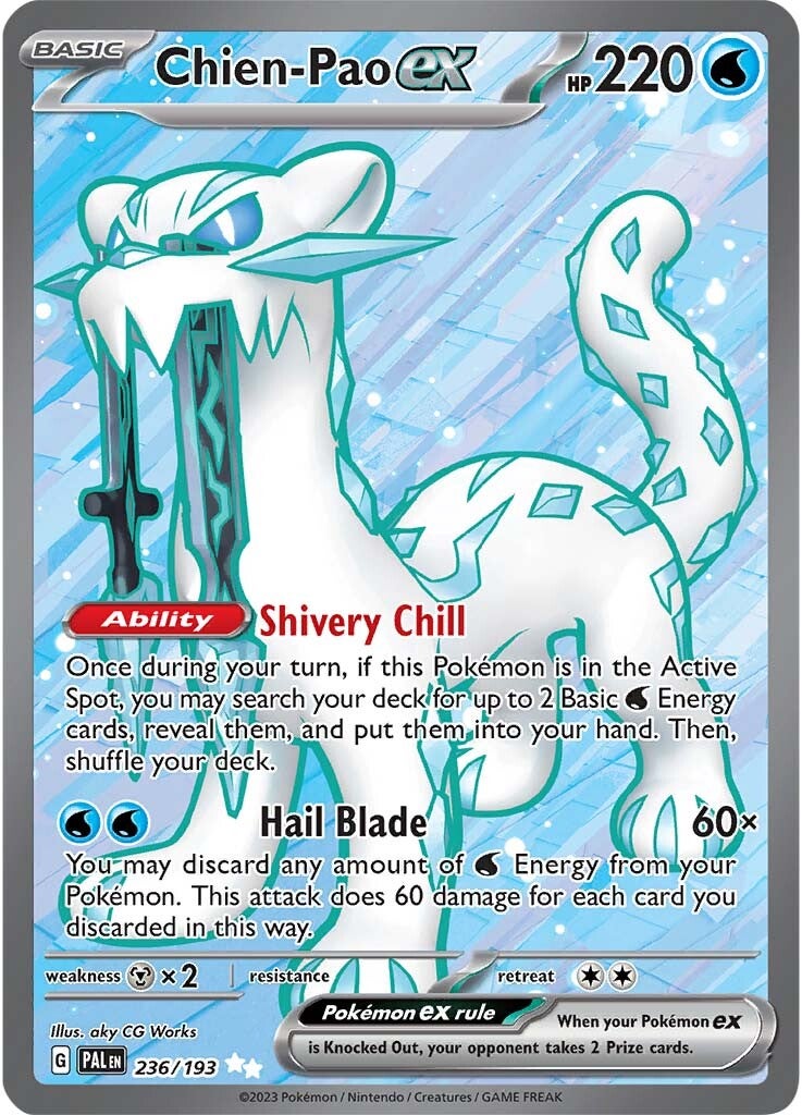 Chien-Pao ex (236/193) [Scarlet & Violet: Paldea Evolved] | Arkham Games and Comics