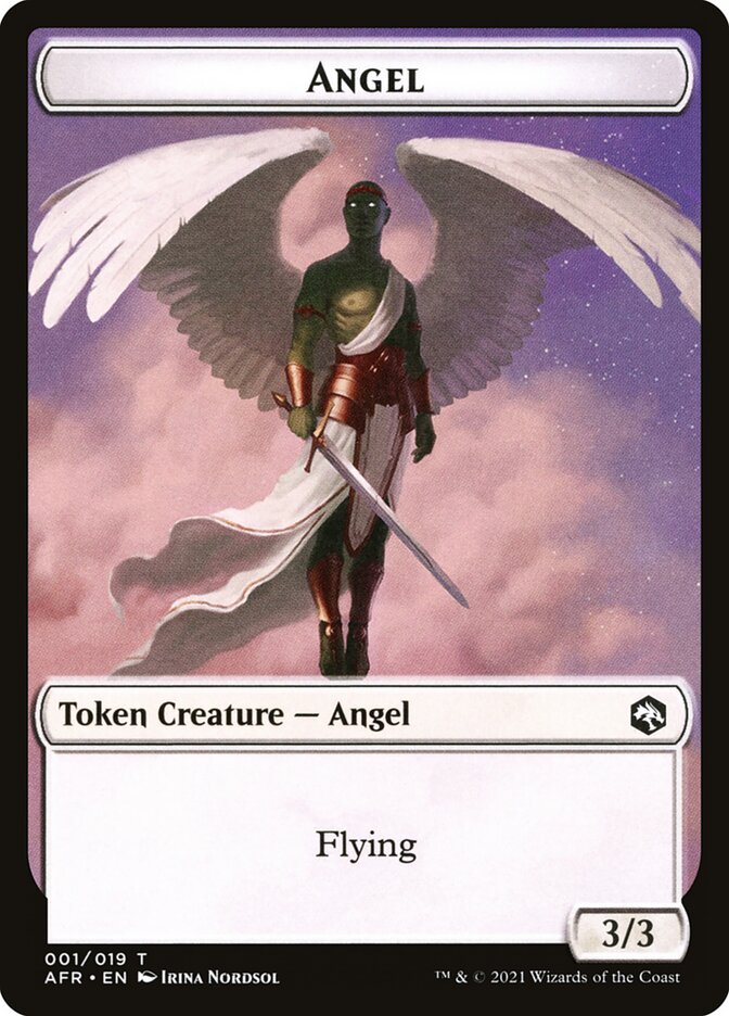 Angel // Dog Illusion Double-Sided Token [Dungeons & Dragons: Adventures in the Forgotten Realms Tokens] | Arkham Games and Comics