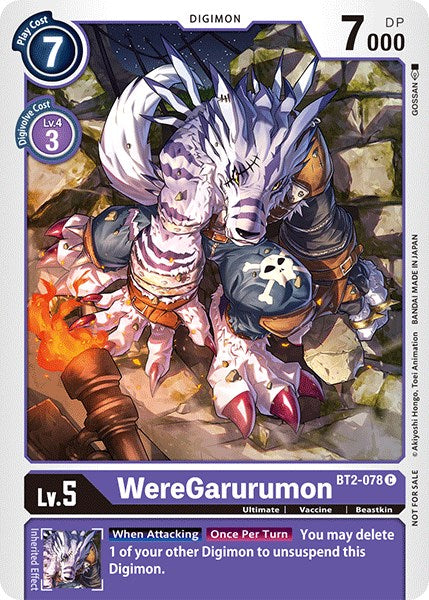 WereGarurumon [BT2-078] (Official Tournament Pack Vol.3) [Release Special Booster Promos] | Arkham Games and Comics