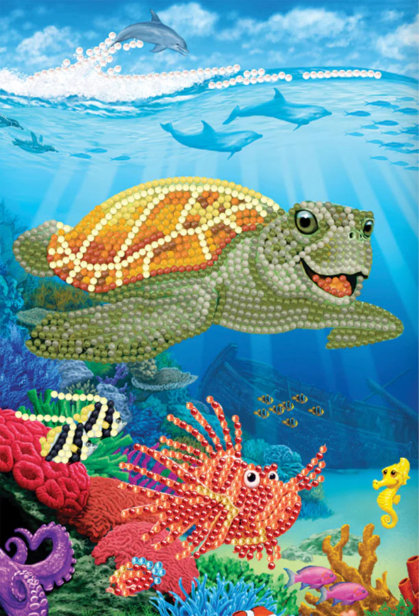 Crystal Art Notebook Kit: Underwater Turtle | Arkham Games and Comics