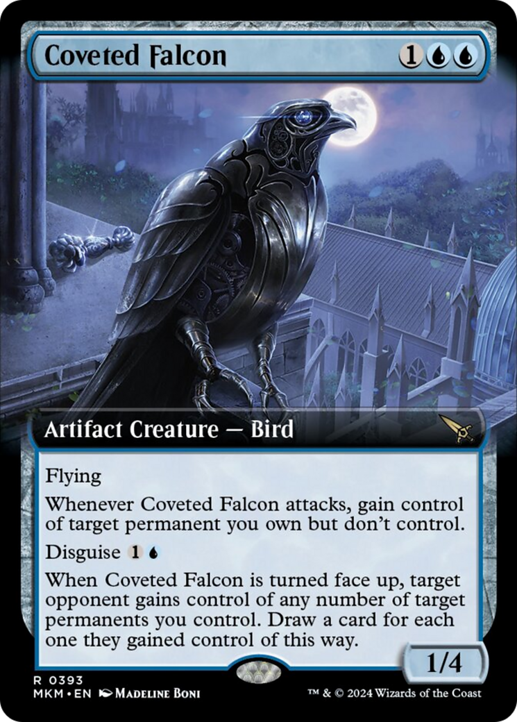 Coveted Falcon (Extended Art) [Murders at Karlov Manor] | Arkham Games and Comics