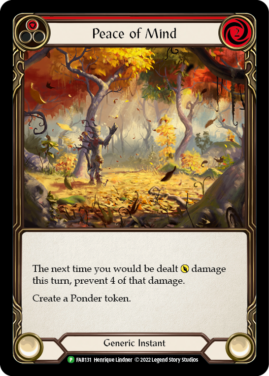 Peace of Mind [FAB131] (Promo)  Rainbow Foil | Arkham Games and Comics