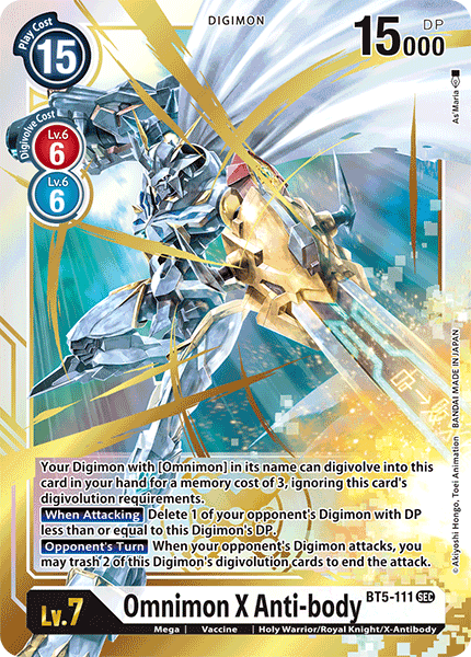 Omnimon X Anti-body [BT5-111] [Battle of Omni] | Arkham Games and Comics