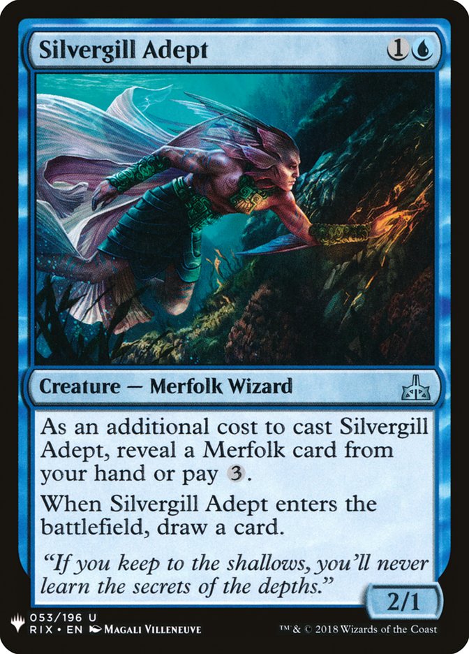 Silvergill Adept [Mystery Booster] | Arkham Games and Comics