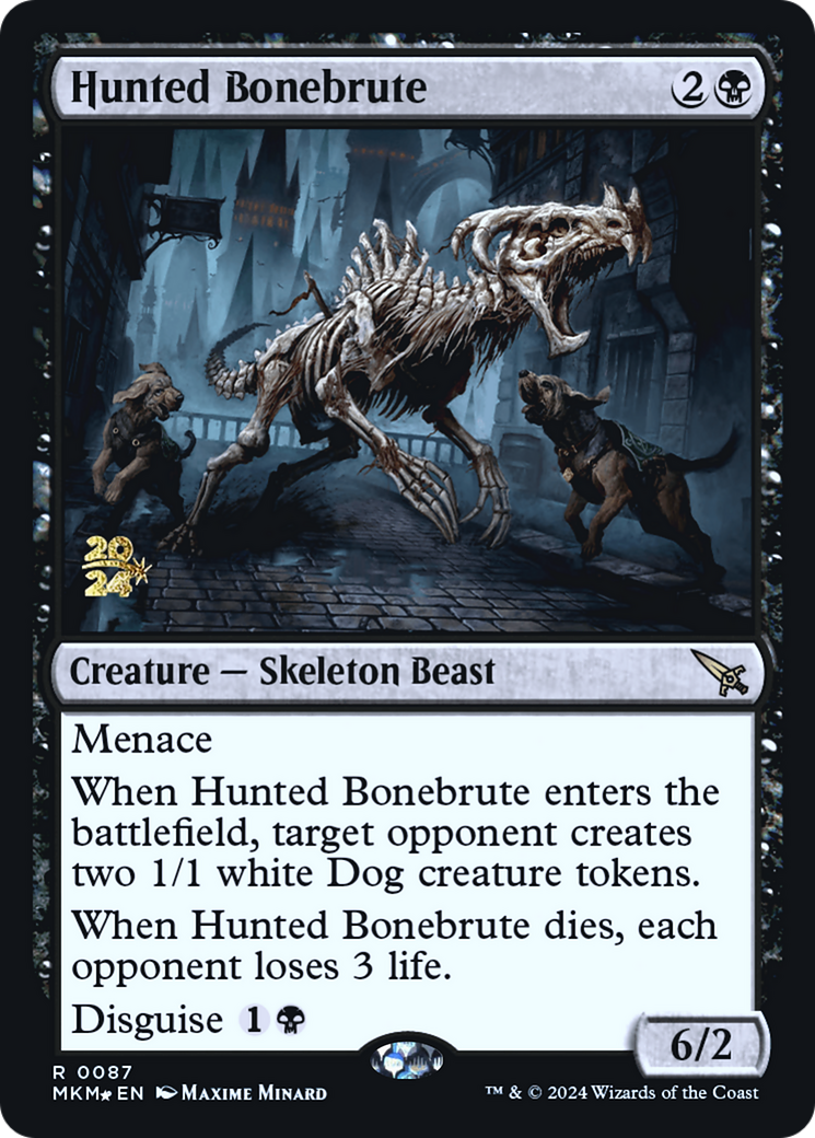 Hunted Bonebrute [Murders at Karlov Manor Prerelease Promos] | Arkham Games and Comics