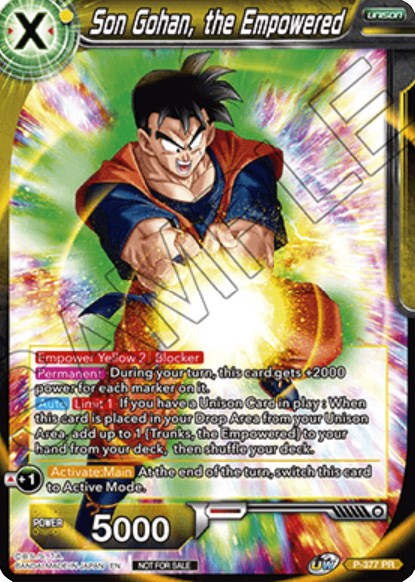 Son Gohan, the Empowered (P-377) [Promotion Cards] | Arkham Games and Comics