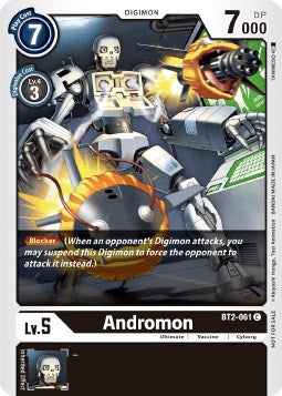 Andromon [BT2-061] (Double Diamond Pre-Release) [Release Special Booster Promos] | Arkham Games and Comics