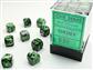 Gemini® 12mm d6 Black-Grey/green Dice Block™ (36 dice) | Arkham Games and Comics