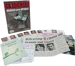 Think Fun ThinkFun Cold Case: Murder with Interest – A Murder Mystery Game in a Box | Arkham Games and Comics