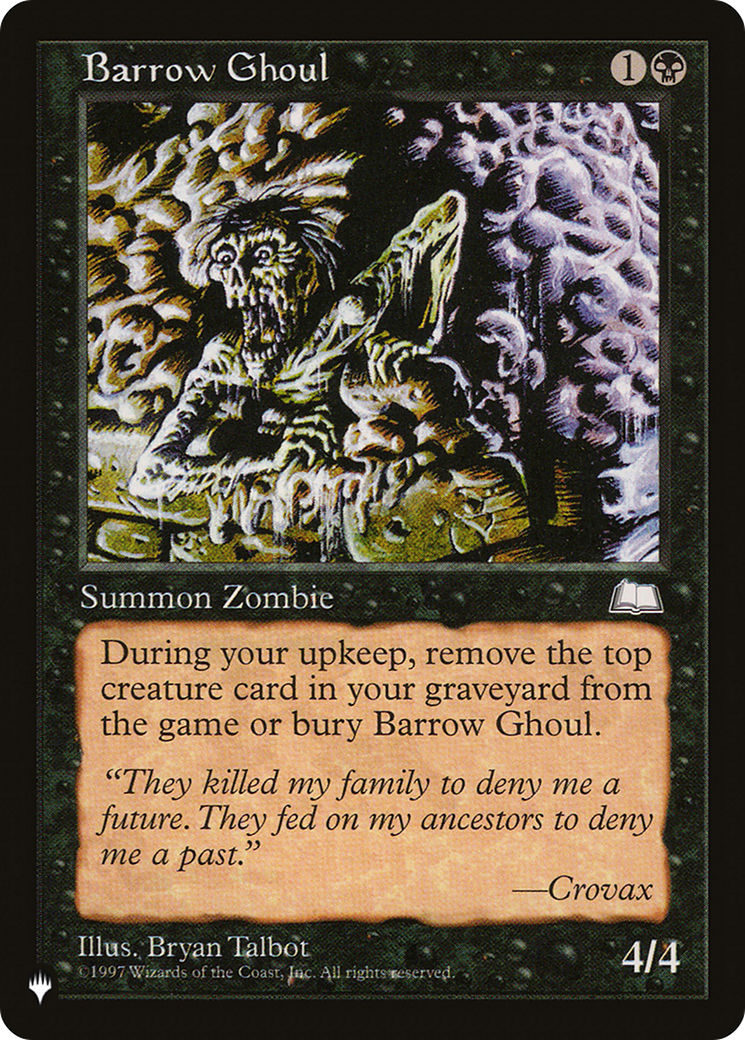 Barrow Ghoul [The List] | Arkham Games and Comics