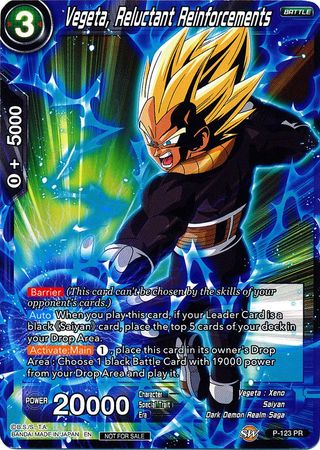 Vegeta, Reluctant Reinforcements (Power Booster) (P-123) [Promotion Cards] | Arkham Games and Comics