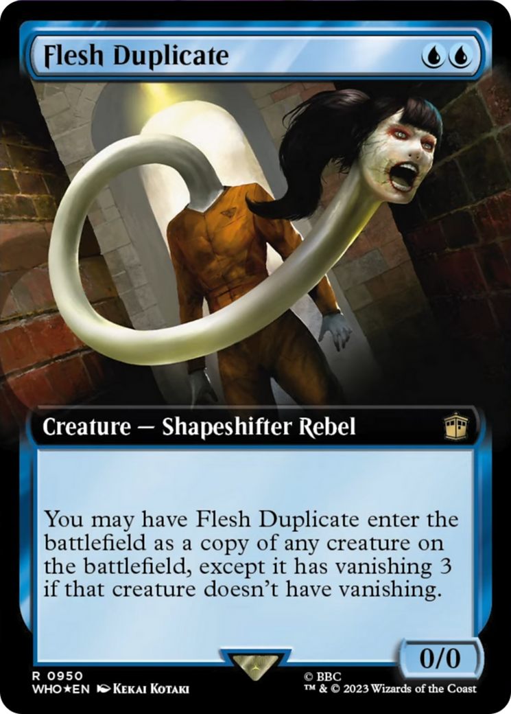 Flesh Duplicate (Extended Art) (Surge Foil) [Doctor Who] | Arkham Games and Comics