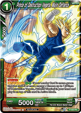 Prince of Destruction Vegeta, Majin Defiance (P-320) [Tournament Promotion Cards] | Arkham Games and Comics