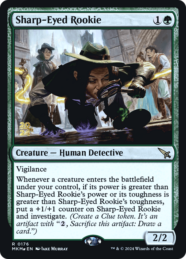 Sharp-Eyed Rookie [Murders at Karlov Manor Prerelease Promos] | Arkham Games and Comics