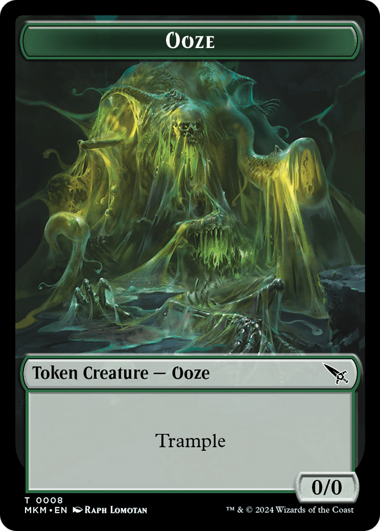 Detective // Ooze Double-Sided Token [Murders at Karlov Manor Tokens] | Arkham Games and Comics