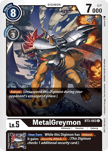 MetalGreymon [BT2-063] (Official Tournament Pack Vol.3) [Release Special Booster Promos] | Arkham Games and Comics