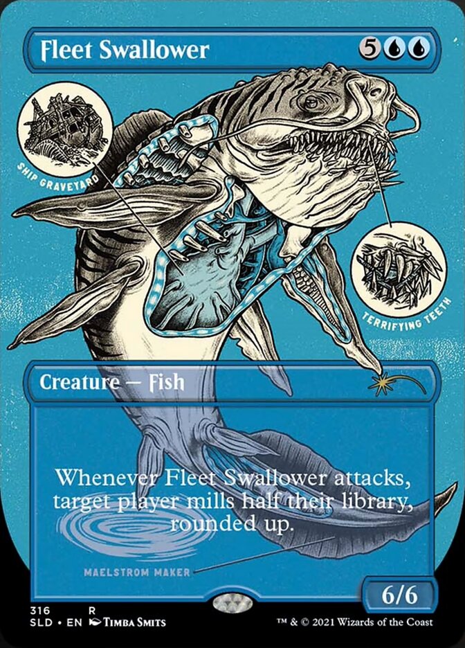 Fleet Swallower (Borderless Foil Etched) [Secret Lair Drop Series] | Arkham Games and Comics