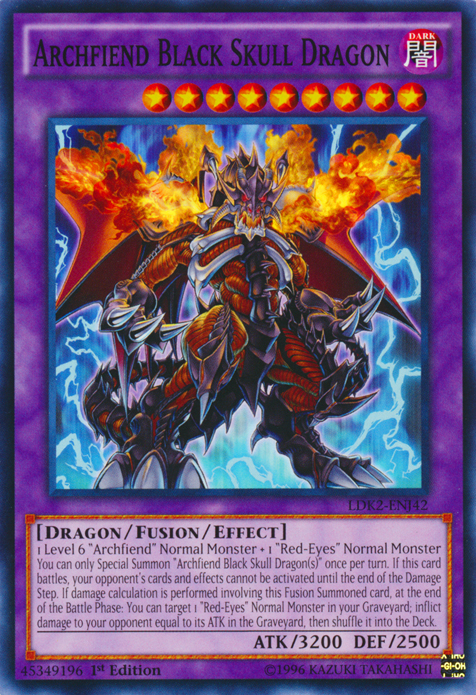 Archfiend Black Skull Dragon [LDK2-ENJ42] Common | Arkham Games and Comics