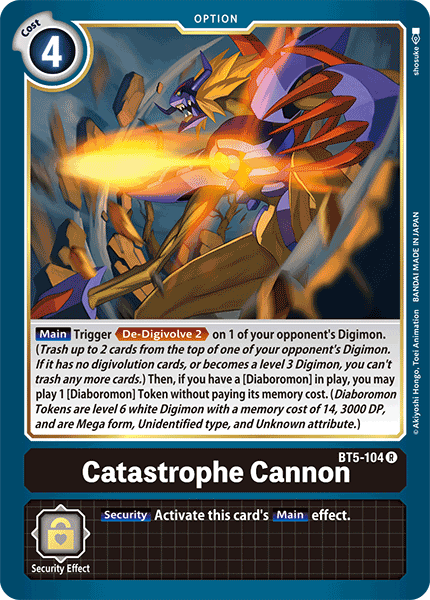 Catastrophe Cannon [BT5-104] [Battle of Omni] | Arkham Games and Comics