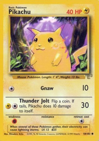 Pikachu (58/102) (E3 Stamped Promo) [Miscellaneous Cards] | Arkham Games and Comics