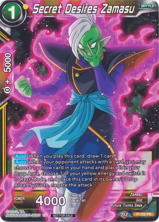 Secret Desires Zamasu (Shop Tournament: Assault of Saiyans) (P-129) [Promotion Cards] | Arkham Games and Comics