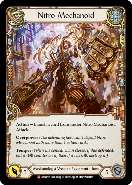 Construct Nitro Mechanoid // Nitro Mechanoid [DYN092] (Dynasty)  Rainbow Foil | Arkham Games and Comics