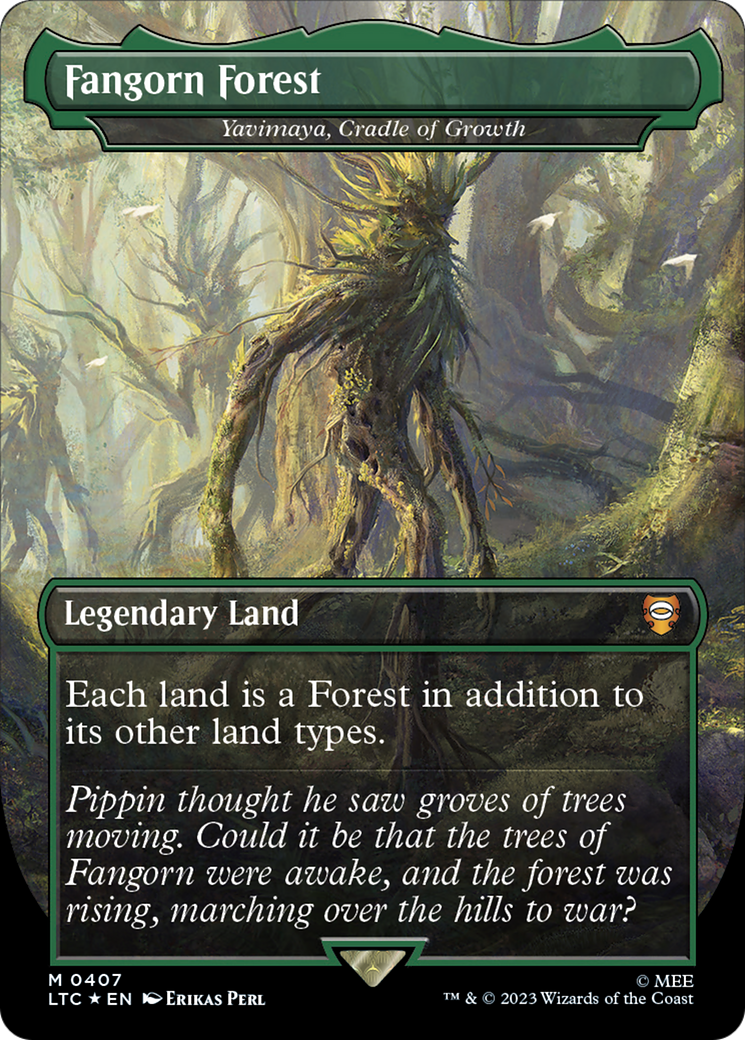 Fangorn Forest - Yavimaya, Cradle of Growth (Surge Foil Realms and Relics) [The Lord of the Rings: Tales of Middle-Earth Commander] | Arkham Games and Comics