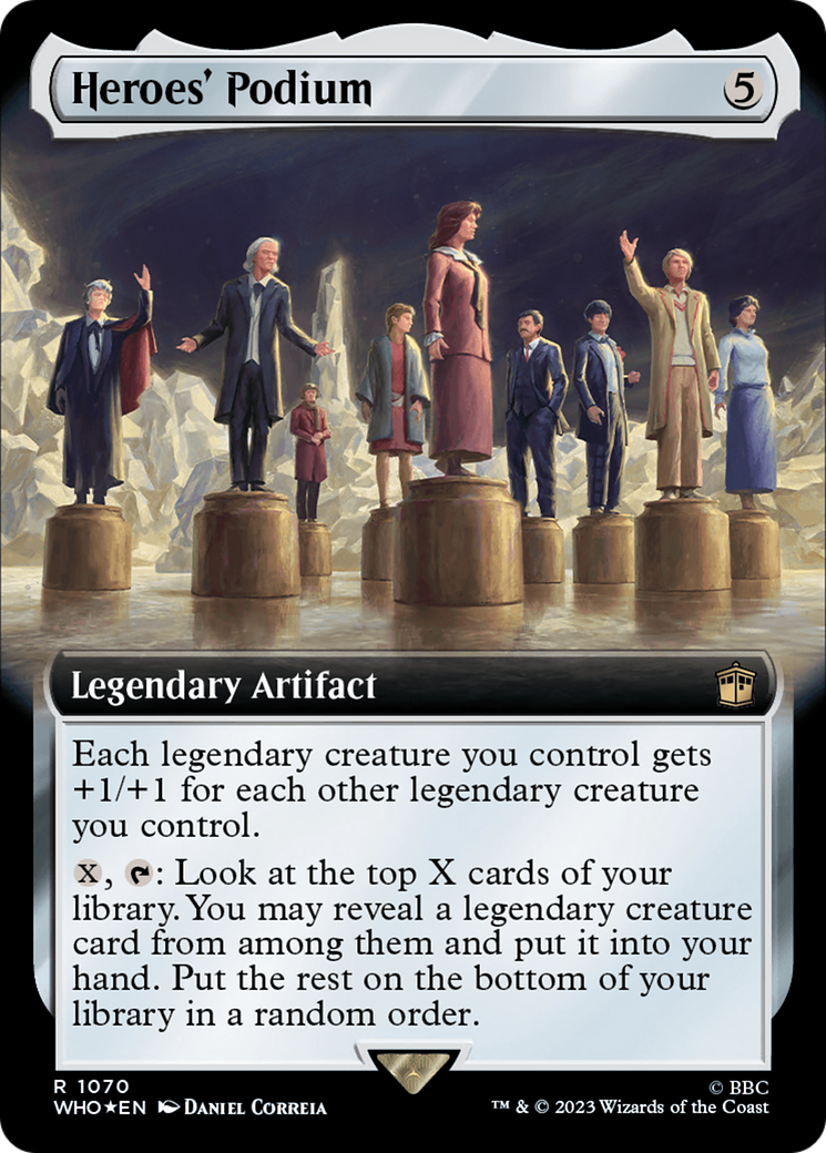 Heroes' Podium (Extended Art) (Surge Foil) [Doctor Who] | Arkham Games and Comics