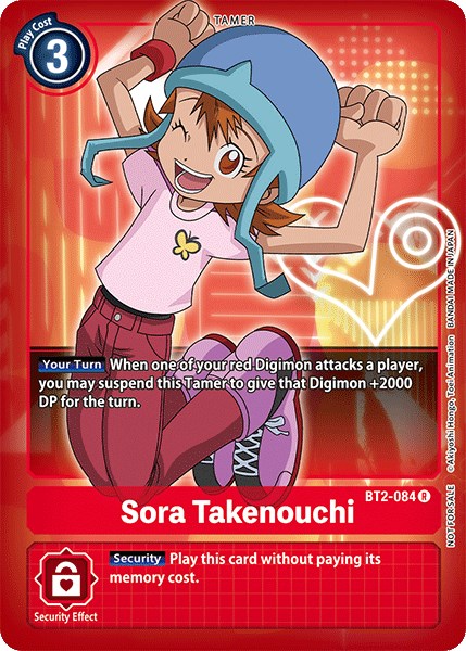 Sora Takenouchi [BT2-084] (Official Tournament Pack Vol.3) [Release Special Booster Promos] | Arkham Games and Comics