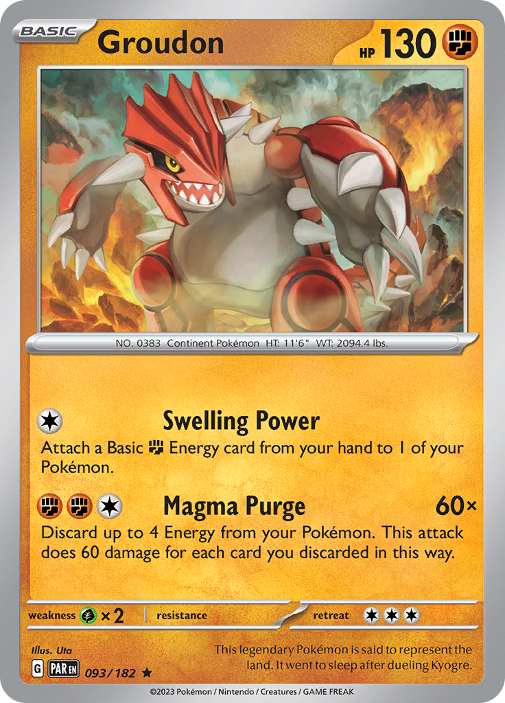 Groudon (093/182) [Scarlet & Violet: Paradox Rift] | Arkham Games and Comics