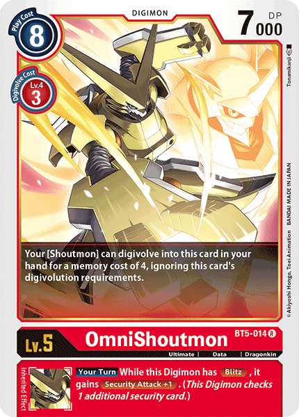 OmniShoutmon [BT5-014] [Battle of Omni] | Arkham Games and Comics