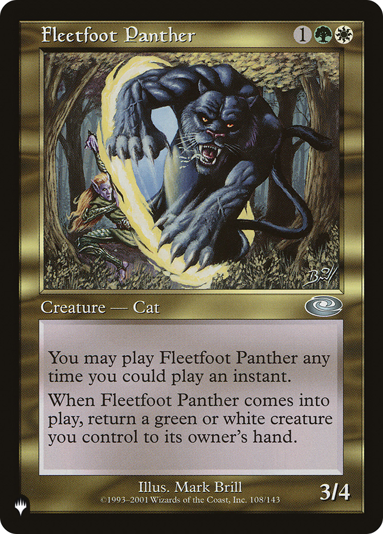 Fleetfoot Panther [The List] | Arkham Games and Comics