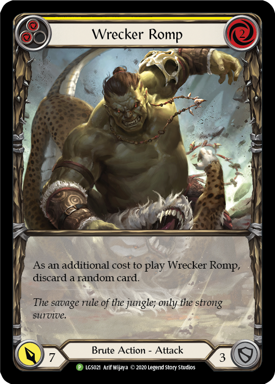 Wrecker Romp (Yellow) [LGS021] (Promo)  Rainbow Foil | Arkham Games and Comics