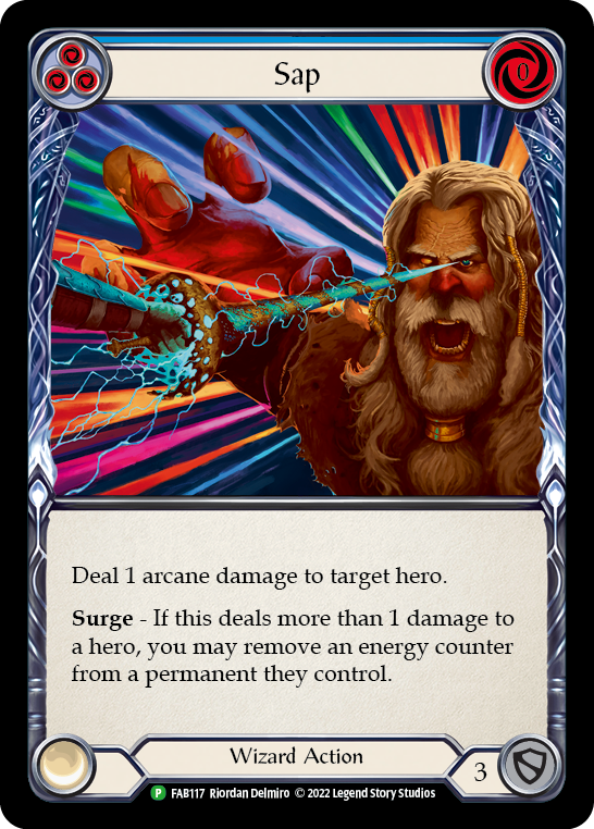 Sap (Blue) [FAB117] (Promo)  Rainbow Foil | Arkham Games and Comics