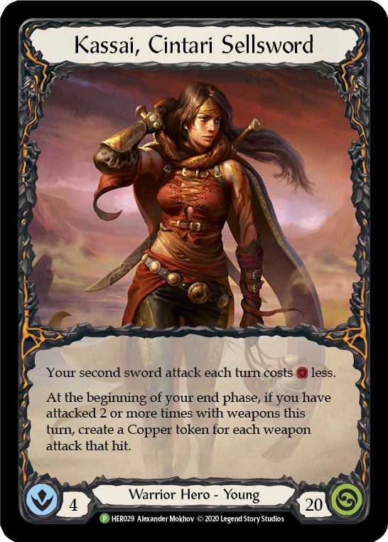 Kassai, Cintari Sellsword [HER029] (Promo)  Cold Foil | Arkham Games and Comics