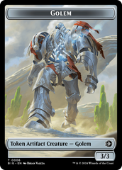 Golem // Plot Double-Sided Token [Outlaws of Thunder Junction: The Big Score Tokens] | Arkham Games and Comics