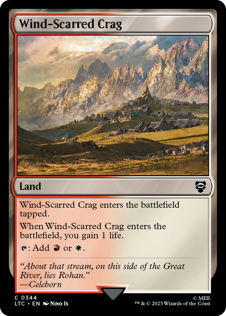 Wind-Scarred Crag [The Lord of the Rings: Tales of Middle-Earth Commander] | Arkham Games and Comics