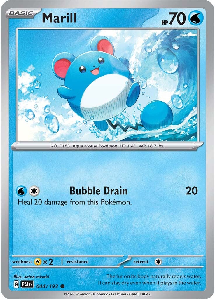 Marill (044/193) [Scarlet & Violet: Paldea Evolved] | Arkham Games and Comics