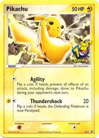 Pikachu (012) (10th Anniversary Promo) [Miscellaneous Cards] | Arkham Games and Comics